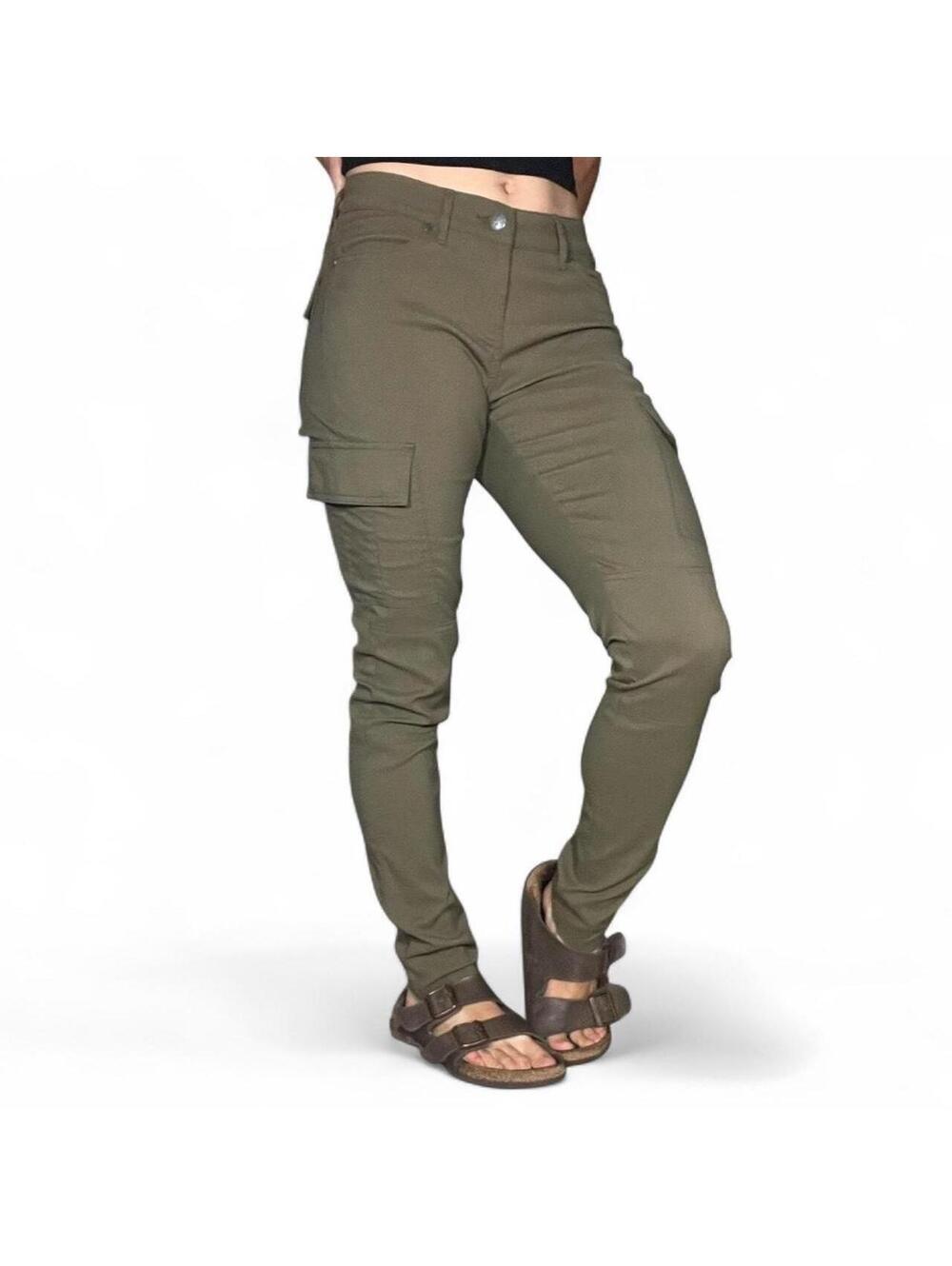 prAna Olive Green Hiking Cargo Pants Women's Size 4